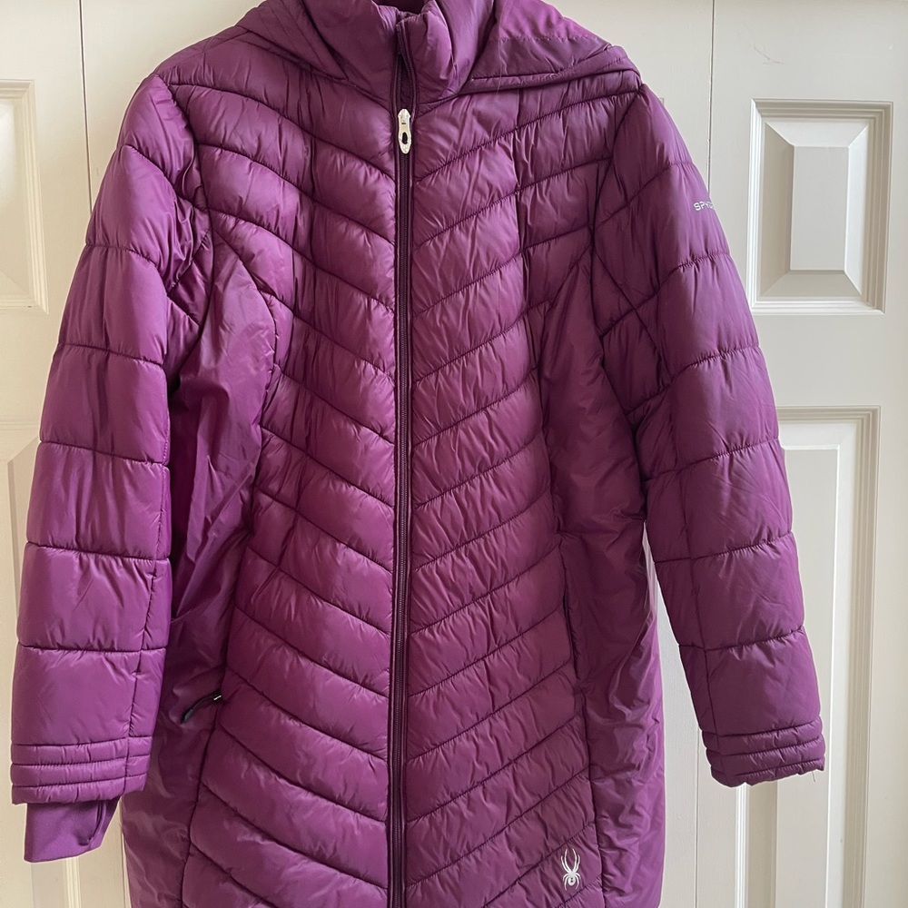 Spyder Boundless Hooded Long Puffer Jacket